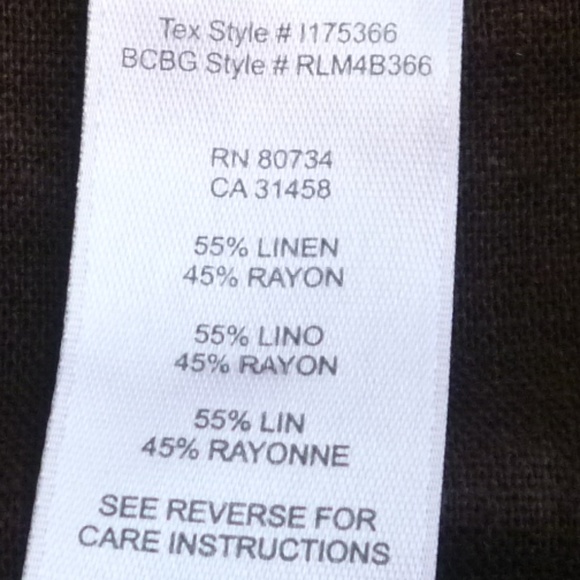 Tex by Max Azrio Linen Blend Blazer - Picture 8 of 8